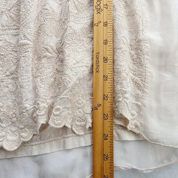 Angela Italy Silk Blouse Large Pink Embroidered Boho Peasant Cottage Coquette - Picture 16 of 16